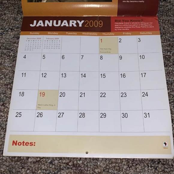 Black History Month Calendar - Picture 2 of 3